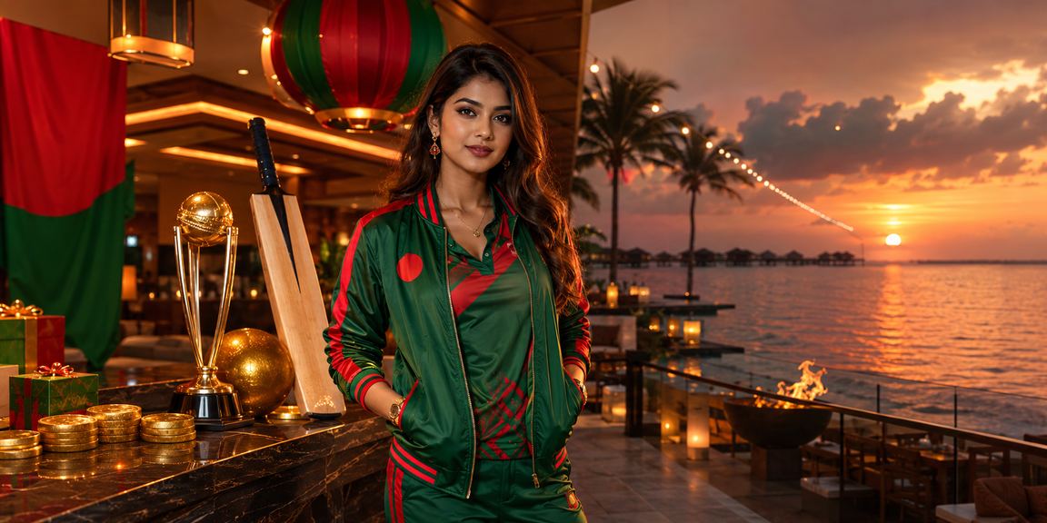 Cricket Betting & Voucher Festival in Red and Green at Saint Martin's Island